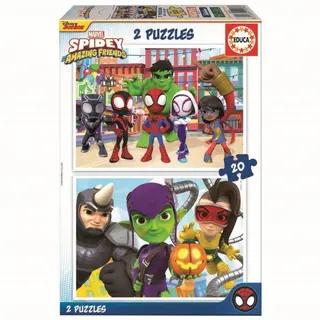 Produktfoto för Educa 2x20 Spidey & His Amazing Friends