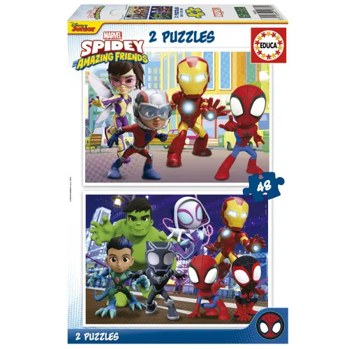Alternativ bild 0 för Educa 2x48 Spidey & His Amazing Friends