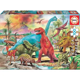 Produktfoto för Educa Pussel Dinosaurer 100