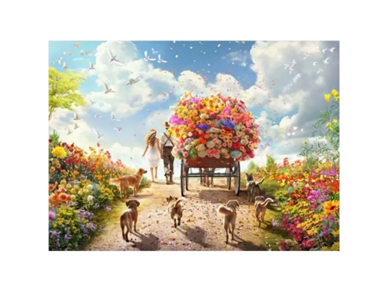 Alternativ bild 0 för Educa Puzzle Educa 1000 Carrying Flowers