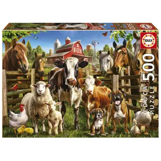 Produktfoto för Educa Puzzle Educa 500 Farmyard Buddies