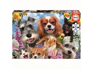 Produktfoto för Educa Selfie Pet Parade Pussel (200-bitar)
