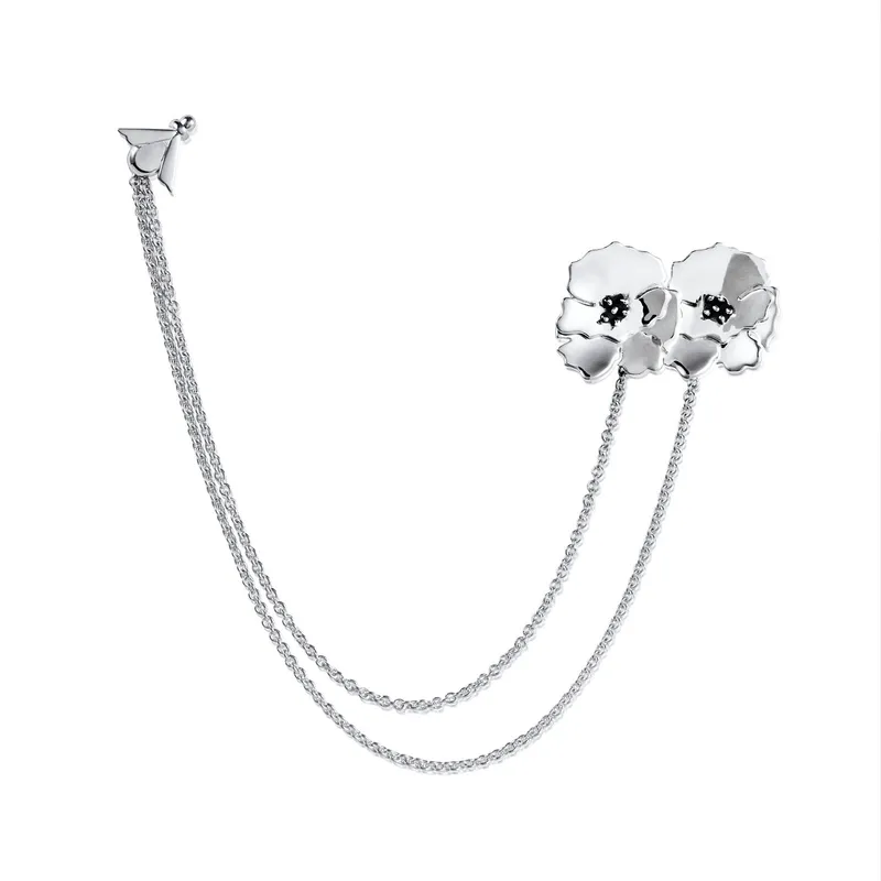 Alternativ bild 0 för Efva Attling Anemone Brooch ONE SIZE - SILVER