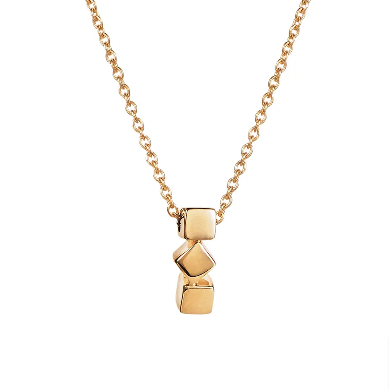 Alternativ bild 0 för Efva Attling Dice Necklace 40/42/45 CM - GULD