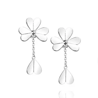 Produktfoto för Efva Attling Four Clover Mini Ear. ONE SIZE - SILVER