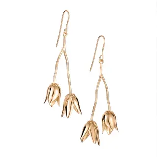Produktfoto för Efva Attling Helleborus Earrings ONE SIZE - GULDPLÄTERAT SILVER