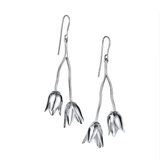 Produktfoto för Efva Attling Helleborus Earrings ONE SIZE - SILVER