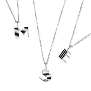 Produktfoto för Efva Attling Love Letter with chain A - SILVER