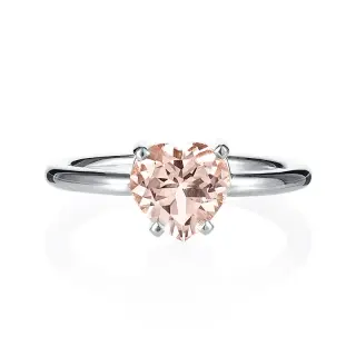 Produktfoto för Efva Attling Lovely Heart Ring 15.00 MM - VITGULD