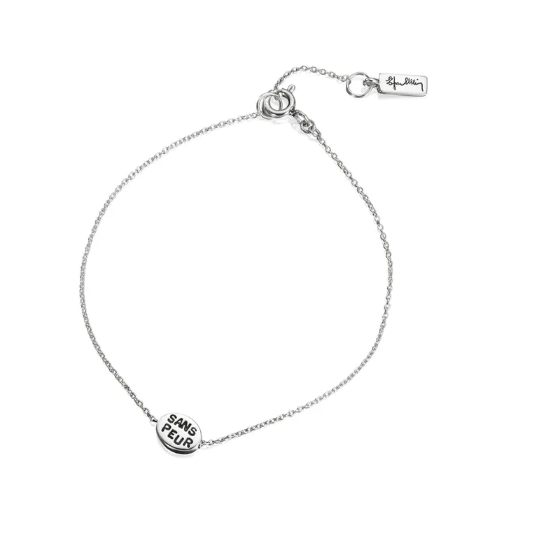 Alternativ bild 0 för Efva Attling Mini Me Sans Peur Bracelet 17/19 CM - SILVER
