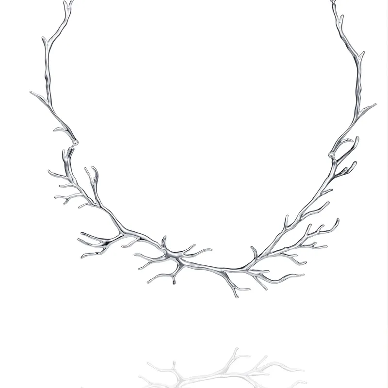 Alternativ bild 0 för Efva Attling Rötter Collier 42 CM - SILVER