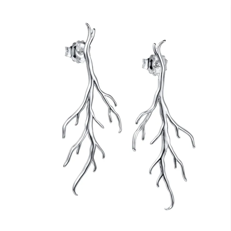 Alternativ bild 0 för Efva Attling Rötter Earrings ONE SIZE - SILVER