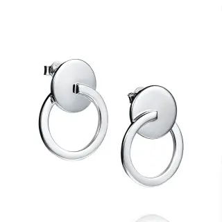 Produktfoto för Efva Attling Tubular Bell Ear ONE SIZE - SILVER