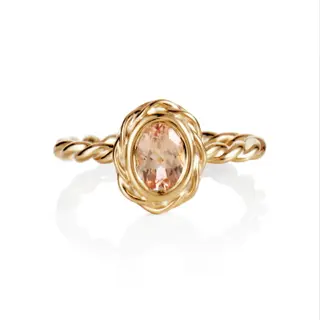 Produktfoto för Efva Attling Wrapped Colour Ring - Morganite 15.00 MM - GULD