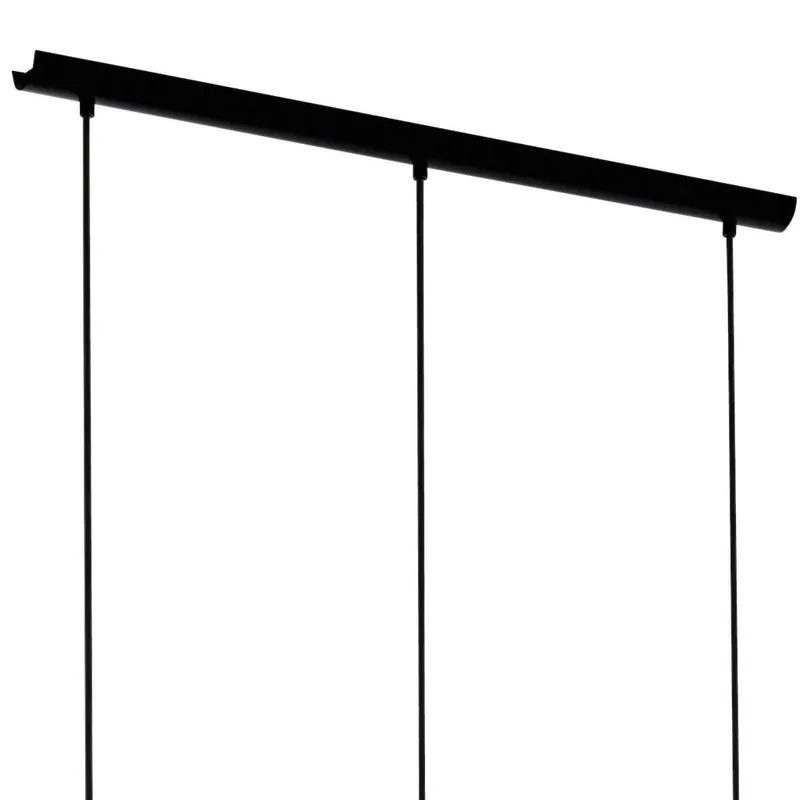 Bild 5 för EGLO 97367, Stelt fäste, Svart, Transparent, Glas, Stål, Glas, Rund