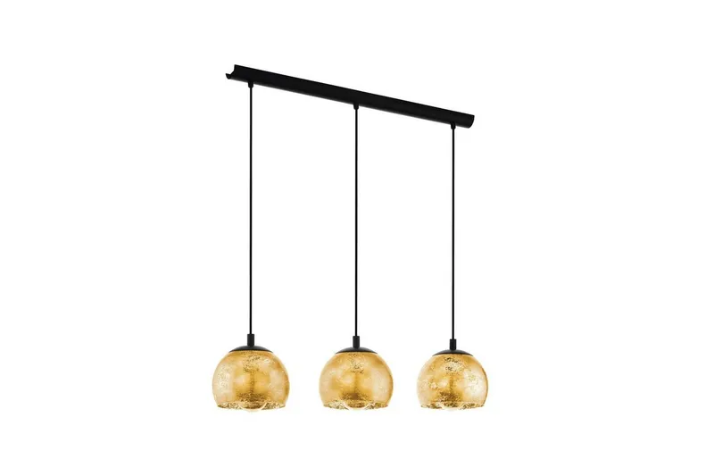 Bild 1 för EGLO ALBARACCIN, Flexibelt fäste, Svart, Guld, Svart, Glas, Stål, Vardagsrum, IP20