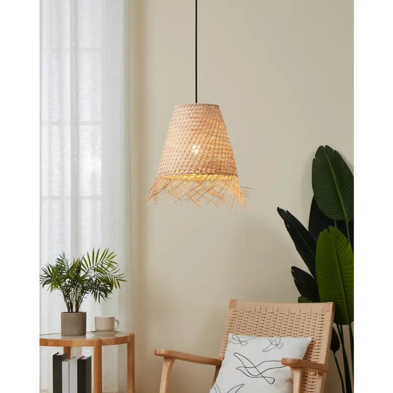 Bild 2 för EGLO AYCLIFFE PENDEL E27 Ø300 NATUR