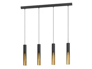 Produktfoto för EGLO BARBOTTO LÅNGBORD 4L GU10 SVART/GULD