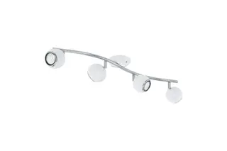 Produktfoto för Eglo Bimeda - Spotlight - LED-spotlight x 4 - GU10 - 3 W (motsvarande 23 W) - klass A+ - varmt vitt ljus - 3000 K - vit, krom