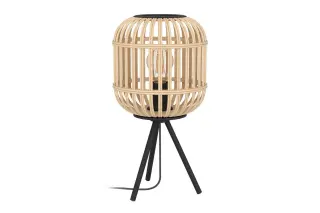 Produktfoto för Eglo Bordesley - Skrivbordslampa - 1 uttag - E27 - svart, naturell