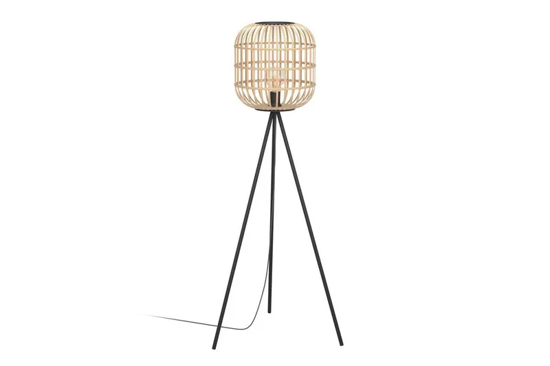 Bild 1 för EGLO Bordesley, Svart, Trä, E27, 1 lampor, 220-240 V, 50 - 60 hz, 220-240 V