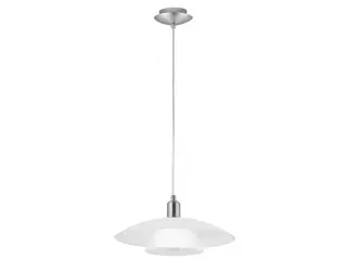 Produktfoto för EGLO BRENDA, Nickel, Vit, Stål, Glas, IP20, II