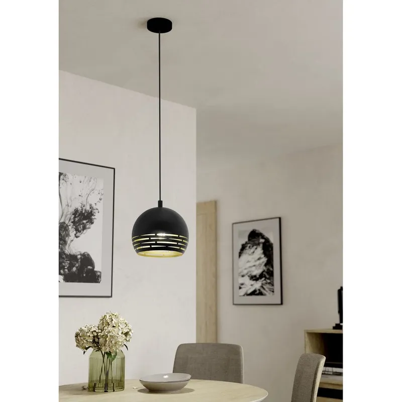 Bild 2 för EGLO CAMASTRA pendlande belysning - svart, guld