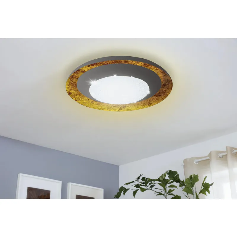 Bild 3 för EGLO CANICOSA 2 Vägg- och takbelysning - svart, guld/transparent