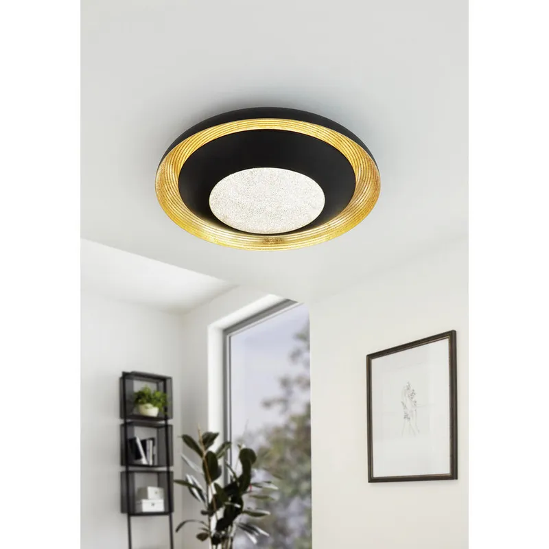 Bild 5 för EGLO CANICOSA 2 Vägg- och takbelysning - svart, guld/transparent