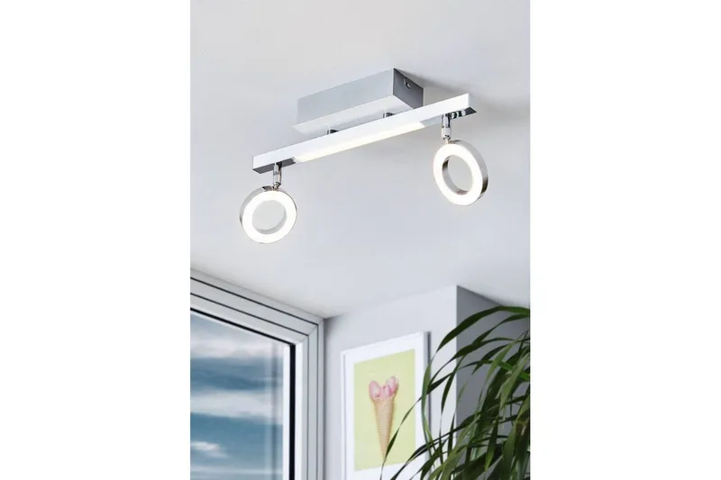 Bild 2 för EGLO Cardillio 1, Utanpåliggande spotlight, 3000 K, 400 LM, 220-240 V, Gjuten aluminium, Krom
