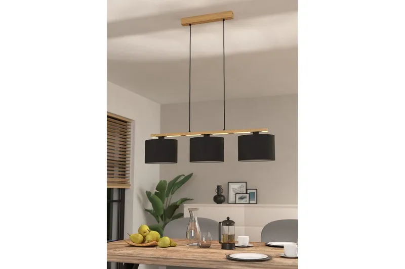 Bild 2 för EGLO CASTRALVO LÅNGBORD 3XE27 L975 SVART