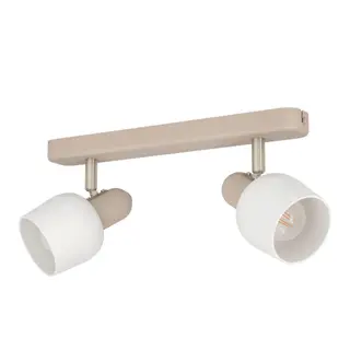 Produktfoto för EGLO CORATO RAIL 2XE14 SAND/BS/OPAL