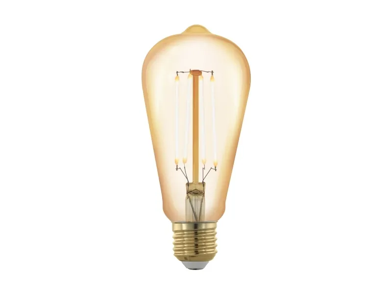 Alternativ bild 0 för EGLO E27 ST64 4.5W 400LM 2200K 3-STEP AMBER