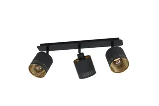 Produktfoto för EGLO Esteperra, E27, 3 lampor, 84 W, 220-240 V, Svart, Guld
