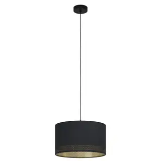 Produktfoto för EGLO Esteperra, Flexibelt fäste, Svart, Guld, Svart, Guld, Stål, Tyg, inomhus