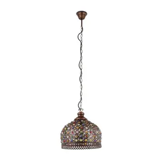 Produktfoto för Eglo Jadida - Hängande lampa - 1 uttag - E27 - copper-colored antique