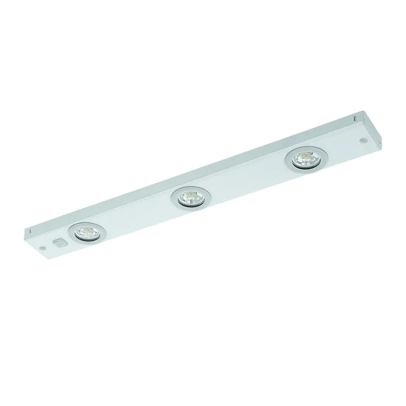 Bild 1 för Eglo Kob LED - Belysning under skåp - LED x 3 - totalt: 6.9 W (motsvarande 78 W) - varmt vitt ljus - 3000 K - vit