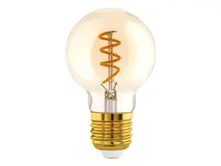 Produktfoto för EGLO LED-glödlampa G60 Spiral 4W 2000K Dimmable Amber E27