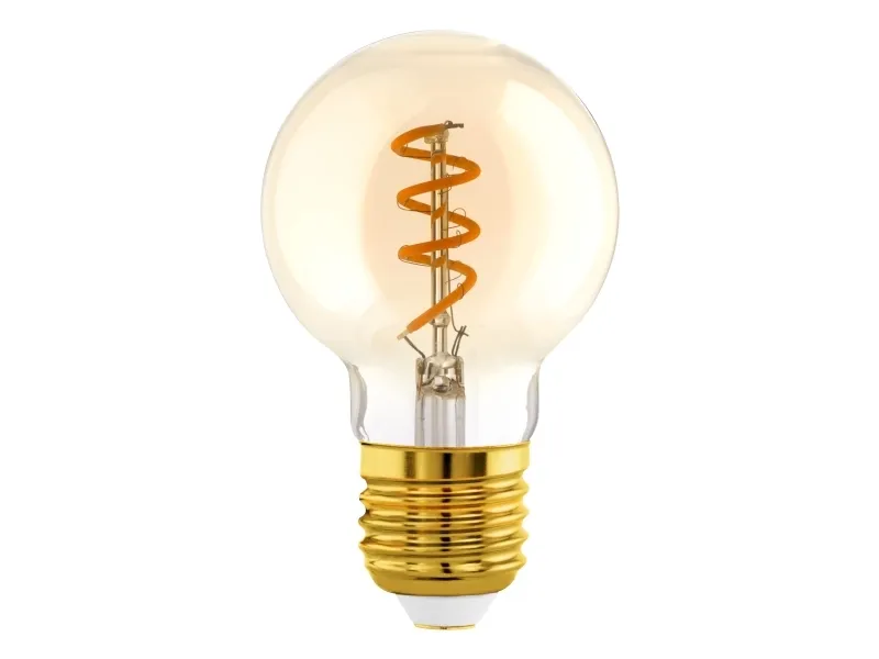 Alternativ bild 0 för EGLO LED-glödlampa G60 Spiral 4W 2000K Dimmable Amber E27