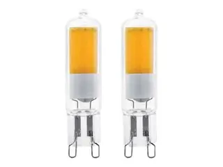 Produktfoto för Eglo - LED-glödlampa - G9 - 2 W (motsvarande 20 W) - klass F - varmt vitt ljus - 3000 K (paket om 2)