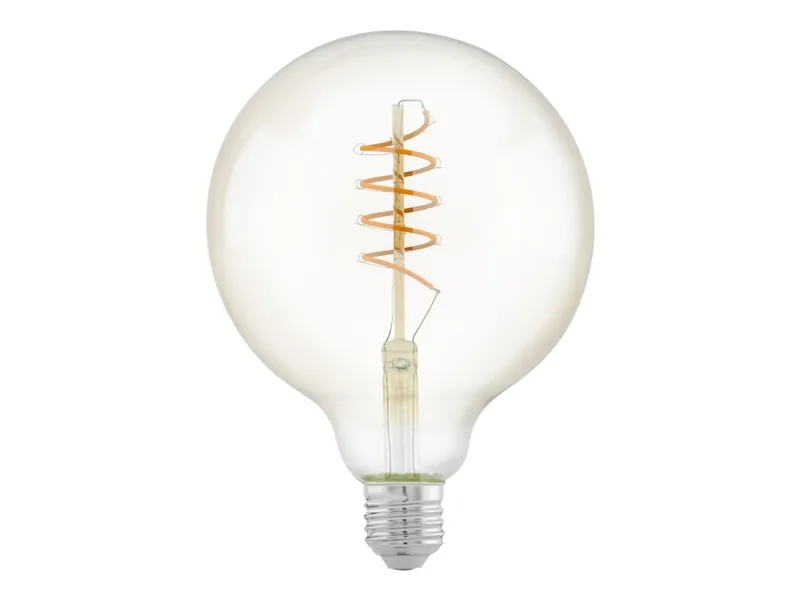 Alternativ bild 0 för Eglo - LED-glödlampa med filament - form: G125 - E27 - 4 W (motsvarande 26 W) - klass G - varmt vitt ljus - 2200 K