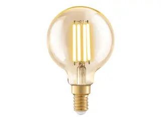 Produktfoto för Eglo - LED-glödlampa med filament - form: G60 - E14 - 4 W (motsvarande 32 W) - klass F - varmt vitt ljus - 2200 K