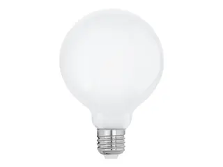 Produktfoto för Eglo - LED-glödlampa med filament - form: G95 - E27 - 9 W (motsvarande 75 W) - klass E - varmt vitt ljus - 2700 K - mjölkvit