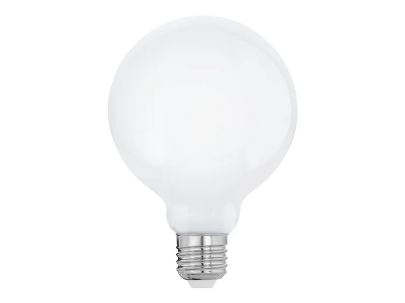 Alternativ bild 0 för Eglo - LED-glödlampa med filament - form: G95 - E27 - 9 W (motsvarande 75 W) - klass E - varmt vitt ljus - 2700 K - mjölkvit