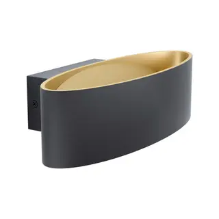 Produktfoto för EGLO MACCACARI WALL L270 SVART/GULD