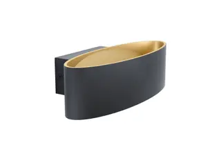 Produktfoto för EGLO MACCACARI WALL L270 SVART/GULD