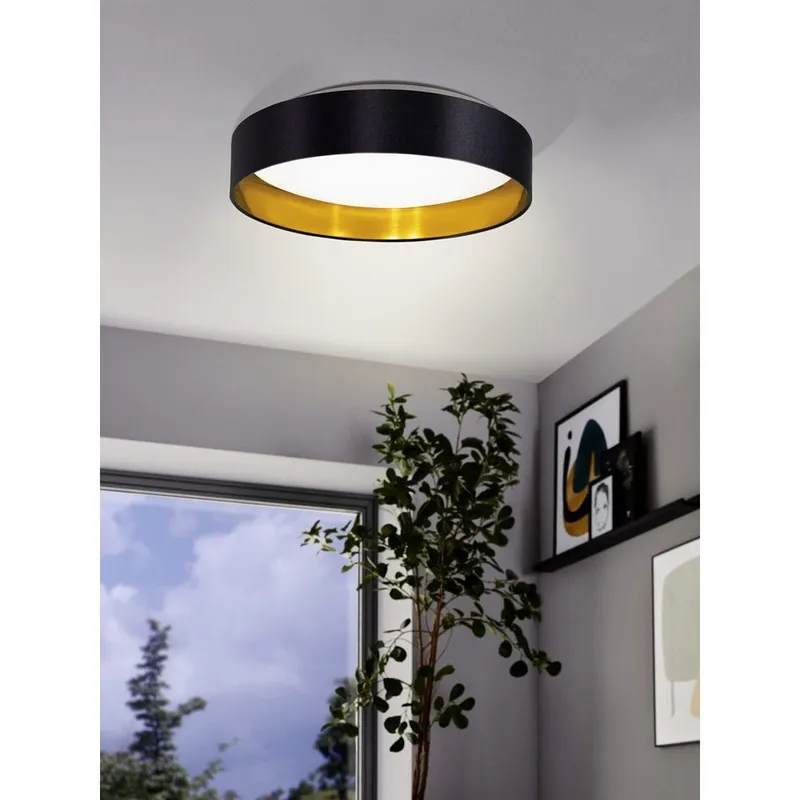 Bild 2 för EGLO MASERLO 2 ceiling light black gold