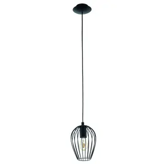Produktfoto för Eglo Newtown - Hängande lampa - 1 uttag - E27 - svart