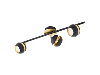 Produktfoto för EGLO Nocito, Utanpåliggande spotlight, Glödlampan/-lamporna kan inte bytas ut, 6,6 W, 3000 K, 240 LM, Svart, Guld