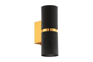 Produktfoto för EGLO Passa, Ytmonterad, Cylinder, GU10, 3000 K, IP20, Svart, Guld